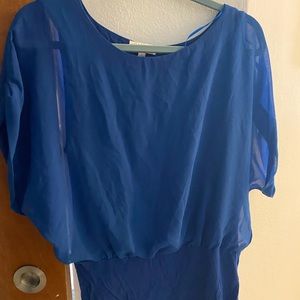 Blue blouse, medium